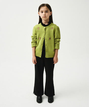 Marithé François Girbaud ENFANT W BOOTS CUT JERSEY PANTS BLACK