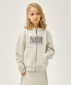 Marithé François Girbaud Kids Classic Logo Embroidery Hoodie Zip-Up Blue
