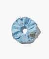 Marithé François Girbaud Classic Logo Flower Hair Scrunchie Light Blue