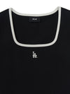 MLB Women's Basic Square Neck Slim Fit T-shirt