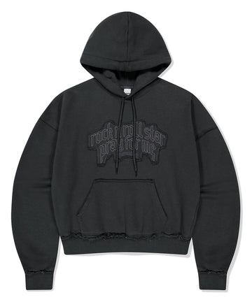 Mahagrid Raw Cut Pray Crop Hoodie