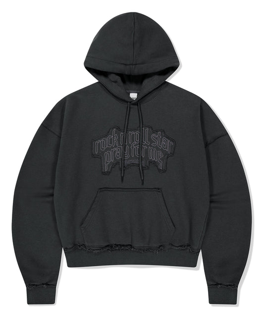 Mahagrid Raw Cut Pray Crop Hoodie