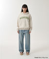 Mahagrid Twill Cut Off Applique Hoodie