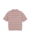 MLB Women's Varsity Stripe Crop Polo T-Shirts