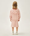 Marithé François Girbaud Kids Classic Logo Midi Sweat Skirt in Oatmeal