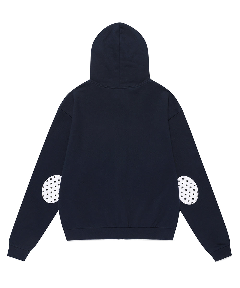 Cavish I LOVE MUSIC ZIP UP HOODIE [NAVY]