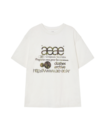AEAE Scheduled for Shipment on 6/4 Web Logo T-Shirts White/Camo