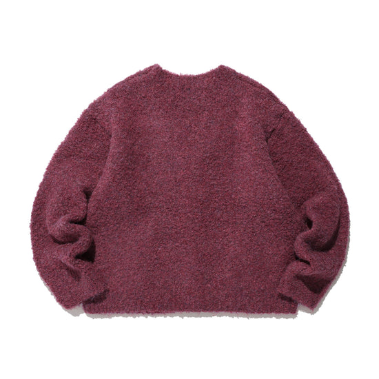Nice Ghost Club Boucle 3Stars Logo Cardigan [Pink]