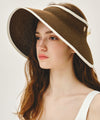 Marithé François Girbaud CIRCLE LOGO WIDE SUN VISOR