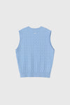 General Idea MAN Essential V-Neck Cable Knit Vest