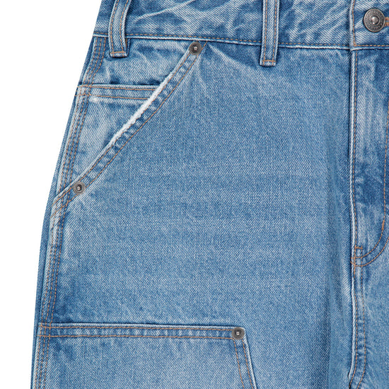 Mahagrid Double Knee Denim Pant [Blue]