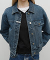 Marithé François Girbaud Women's Denim Tuck Detail Jacket
