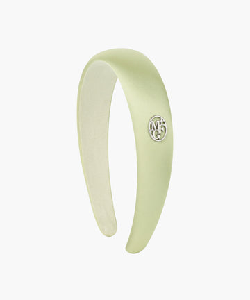 Marithé François Girbaud Circle Logo Satin Hair Band