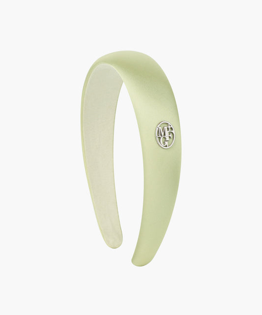 Marithé François Girbaud Circle Logo Satin Hair Band