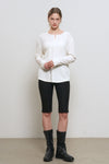 General Idea WOMAN Loose Fit Henley Neck T-Shirt