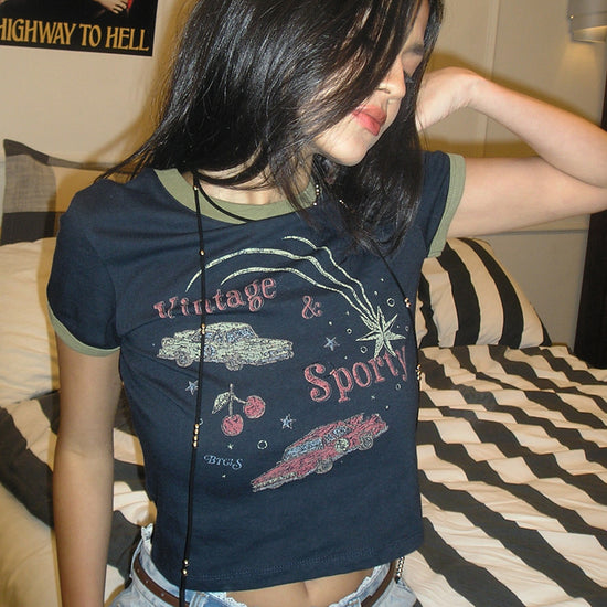 Bitter Cells Vintage Car Ringer Tee