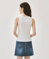 Marithé François Girbaud W RIBBON CLASSIC LOGO SLEEVELESS