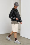 General Idea UNISEX Glossy Packable Anorak [BLACK]
