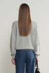 General Idea WOMAN Cotton Layered V-Neck Knit Pullover