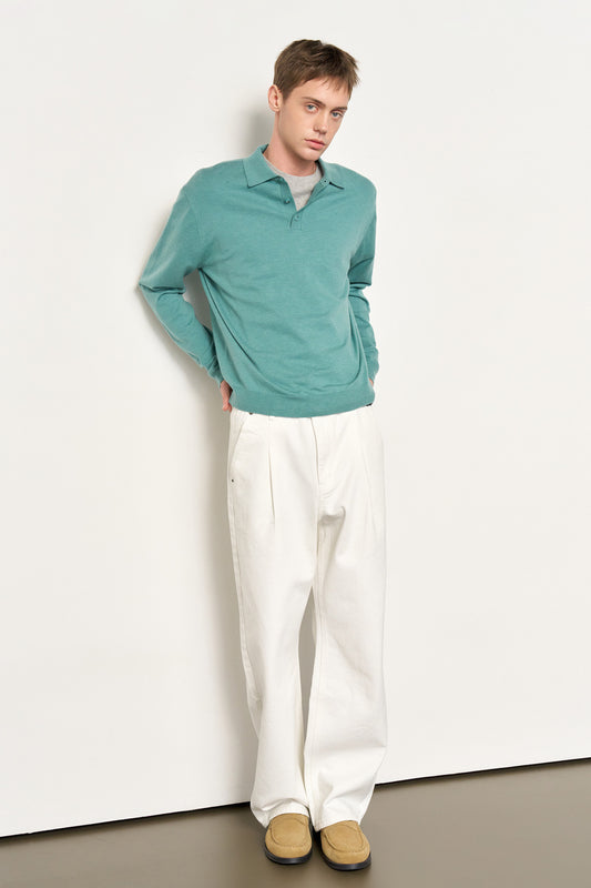 General Idea MAN Wool Polo Knit