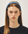 Marithé François Girbaud Regular Logo Slim Denim Hairband
