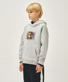 Marithé François Girbaud Kids Bear Classic Logo Hoodie Heather Gray