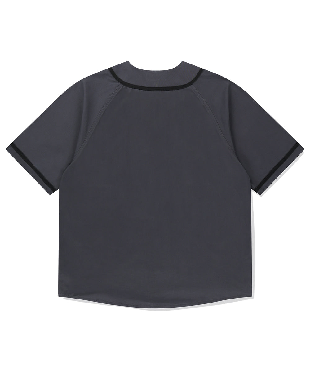 Mahagrid Serif Logo Baseball Shirt