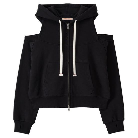 Bitter Cells Split Cut Out Hood Zip Up