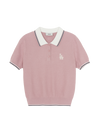 MLB Women's Varsity Color Block Polo Short Sleeve Knit Pullover