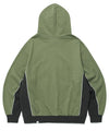 Cavish Piping Zip Up Hoodie in Green