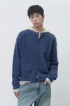 General Idea UNISEX Hairy Knit Pocket Cardigan