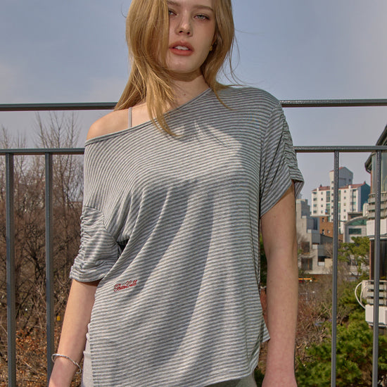 Bitter Cells Oversized ST Shirring Slit Tee