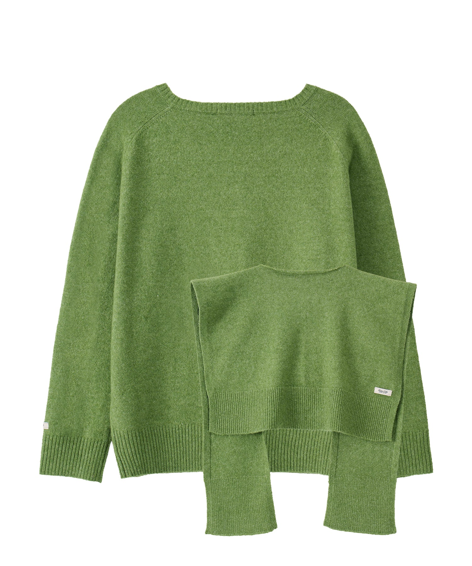 Bitter Cells [SET] Essential V Neck Knit & Shawl