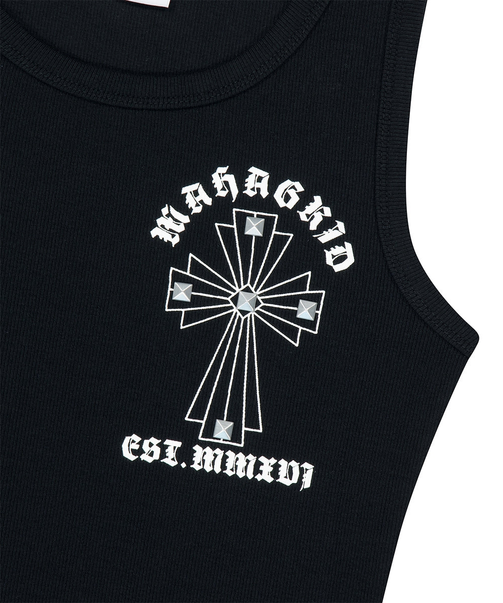 Mahagrid Cross Stud Tank Top