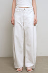 General Idea WOMAN Washing Curved Denim Pants [IVORY]