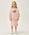 Marithé François Girbaud Kids Classic Logo Embroidery Hoodie Zip-Up Blue