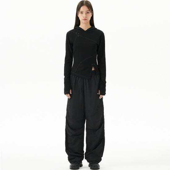 Mahagrid Curved Slim Hoodie