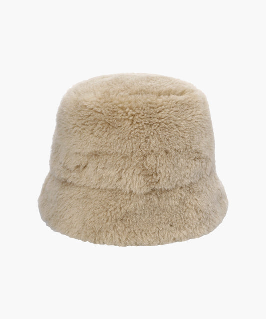 Marithé François Girbaud CLASSIC LOGO FUR BUCKET HAT