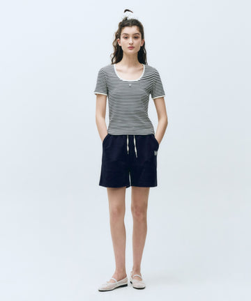 Marithé François Girbaud Women's Classic Logo Sweat Shorts
