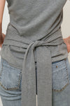 General Idea WOMAN Unbalanced Drape Strap T-Shirt