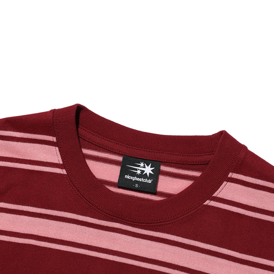 Nice Ghost Club Multi Stripe 3 Star Tee [Red]