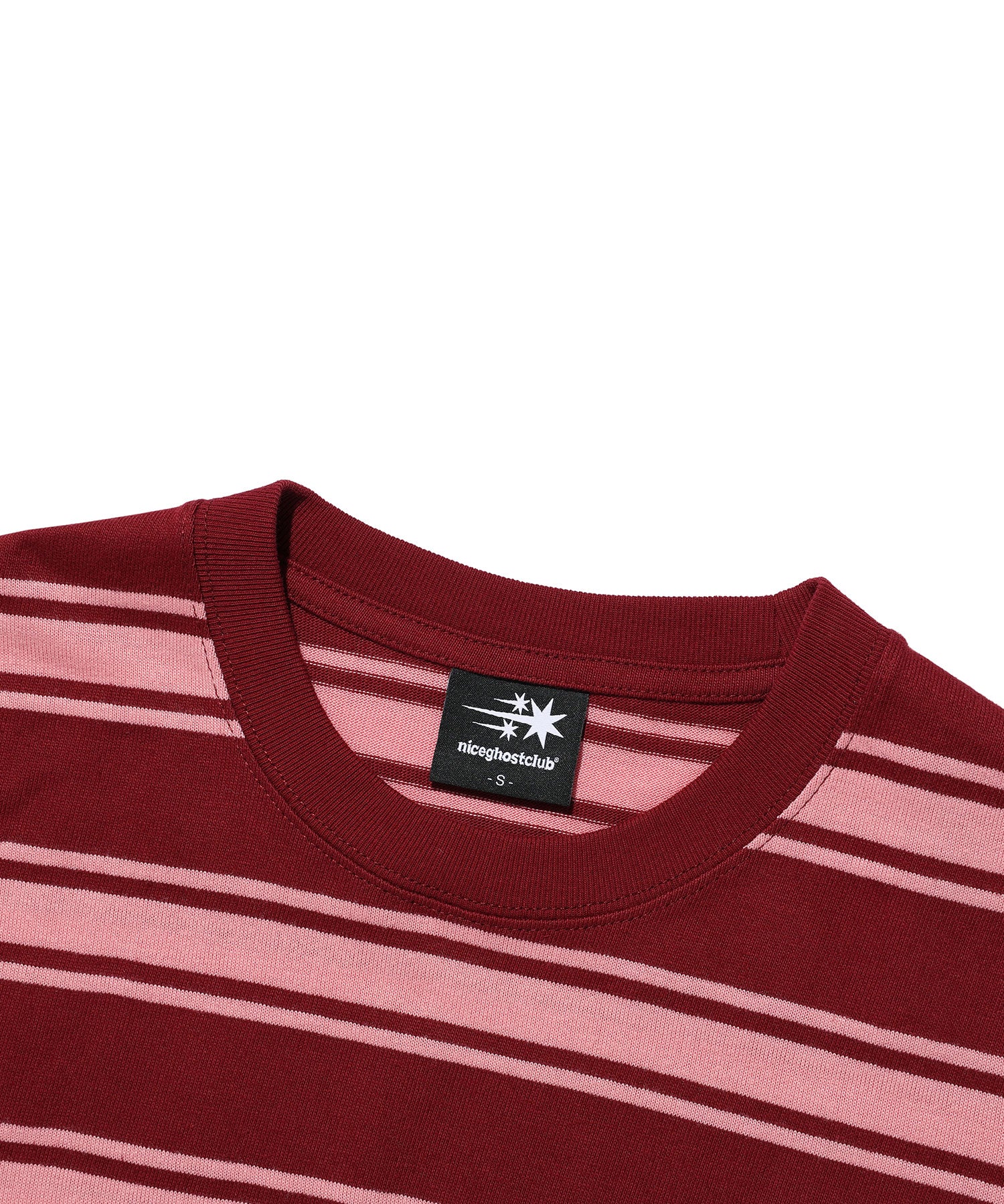Nice Ghost Club Multi Stripe 3 Star Tee [Red]