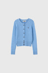 General Idea WOMAN GNRL Signature Superfine Wool Cable Cardigan [Light Grey]