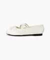 Marithé François Girbaud W CROSS BANDING RIBBON FLAT SHOES cream