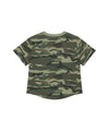 Mahagrid Camo Pattern Basic Logo Crop Tee