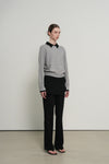 General Idea WOMAN Relaxed Collar Layered Pullover