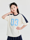 MLB Varsity Blocking Number Logo T-shirt