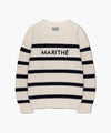 Marithé François Girbaud Kids Stripe Knit Pullover