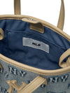 MLB Classic Monogram Denim Embo Mini Cross Bag
