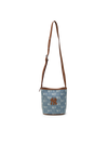 MLB Classic Monogram Vintage Denim Mini Bucket Bag
